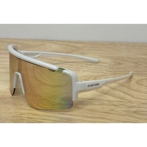 Easton Sunglasses Mirrored Lens White Frame Scratch and impact resistant lens